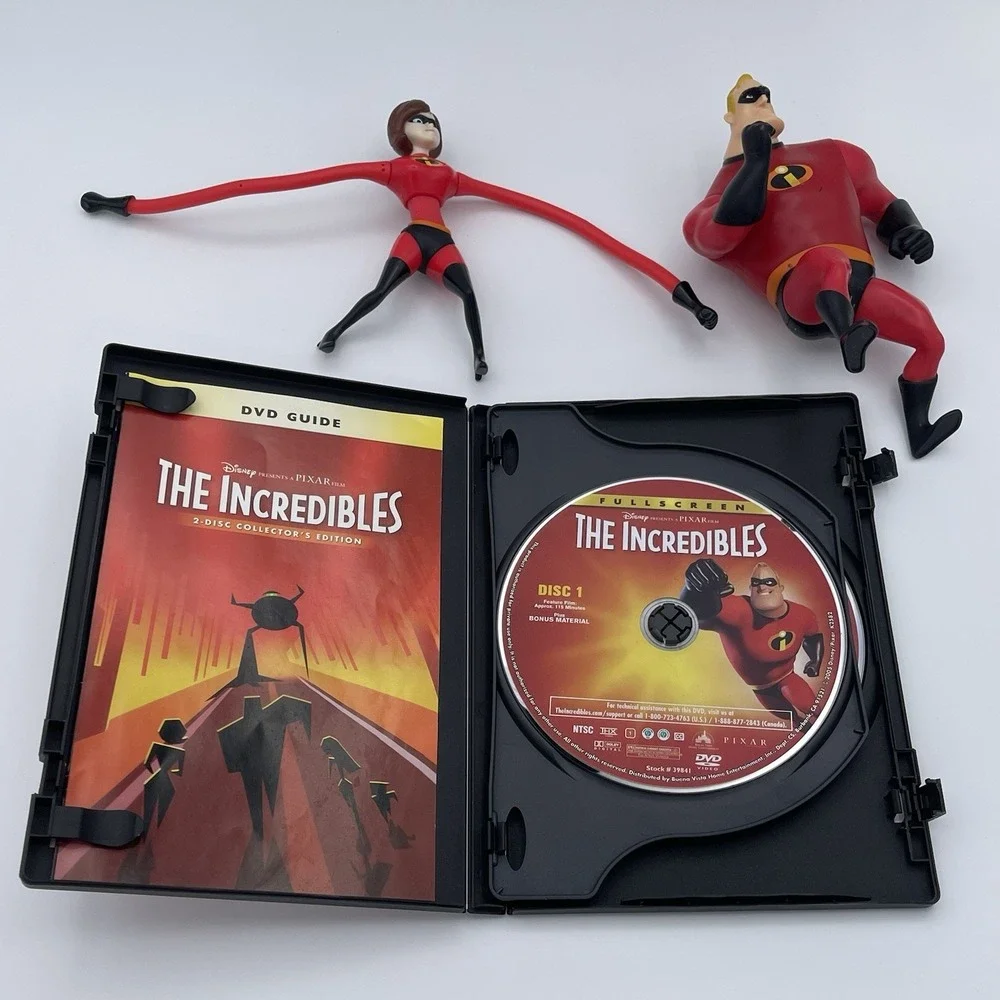 The Incredibles 2-Disc‎ Collector's Edition DVD + 2 Action Figures Disney Pixar